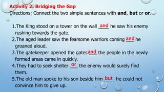 Gate Sentences COMPOUND SENTENCE-sixth-grade English .pptx