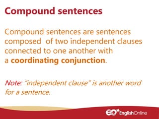 Compound sentences | PPT