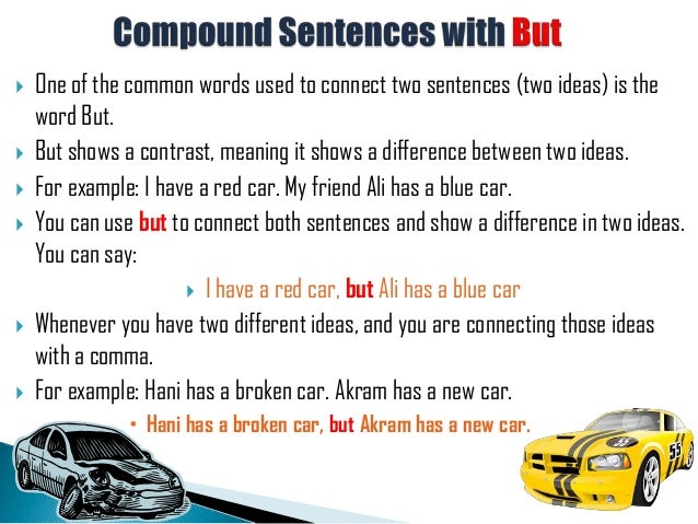 Compound sentences with but