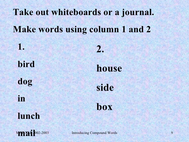 Compound Words