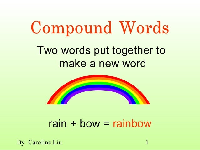 Compound words