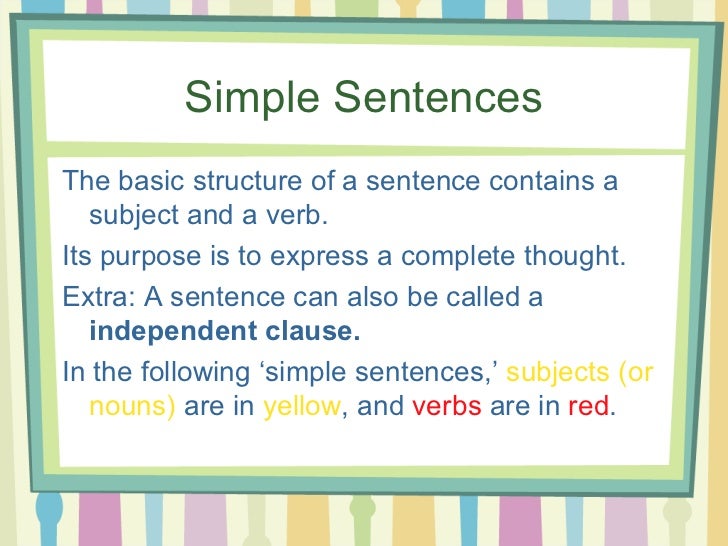 Compound words and sentences