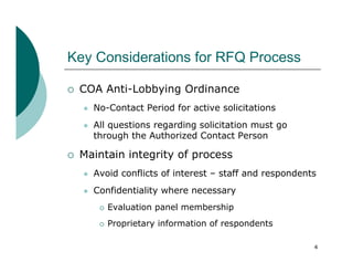 Staff presentation on Austin Comprehensive Plan RFQ process