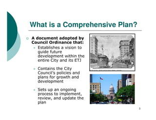 Staff presentation on Austin Comprehensive Plan RFQ process