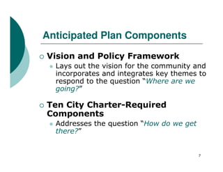 Staff presentation on Austin Comprehensive Plan RFQ process