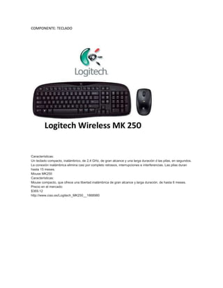 Lista de Componentes para Computadora