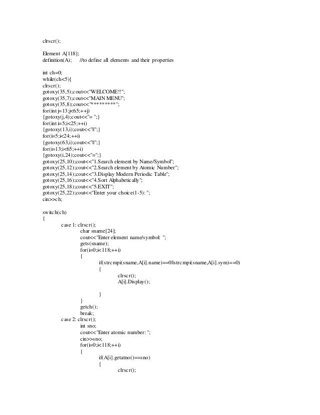 Cbse Puter Project For Class 12 C