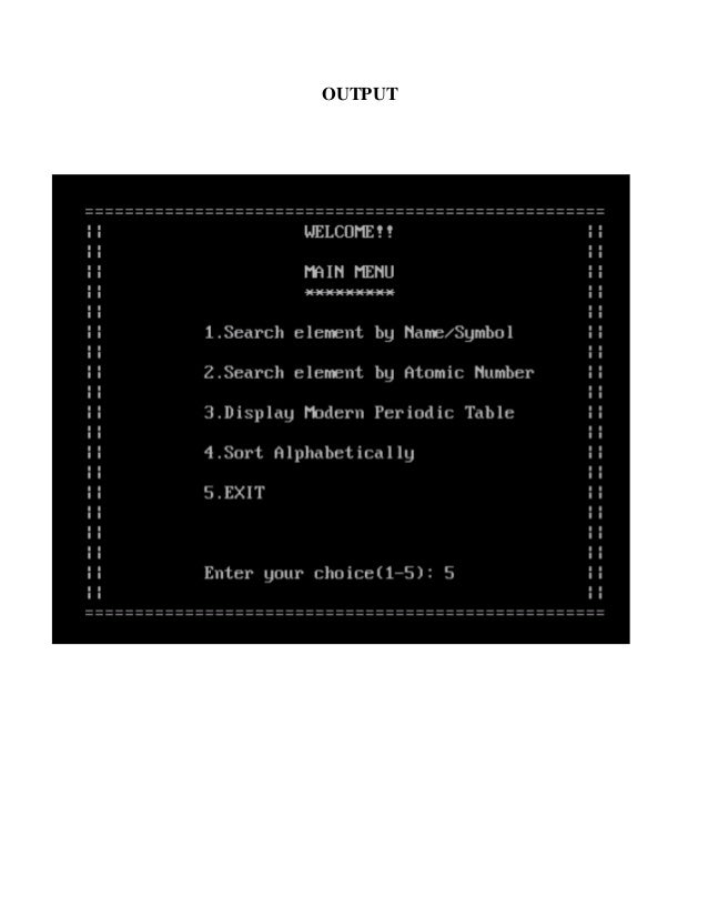 Cbse Puter Project For Class 12 C