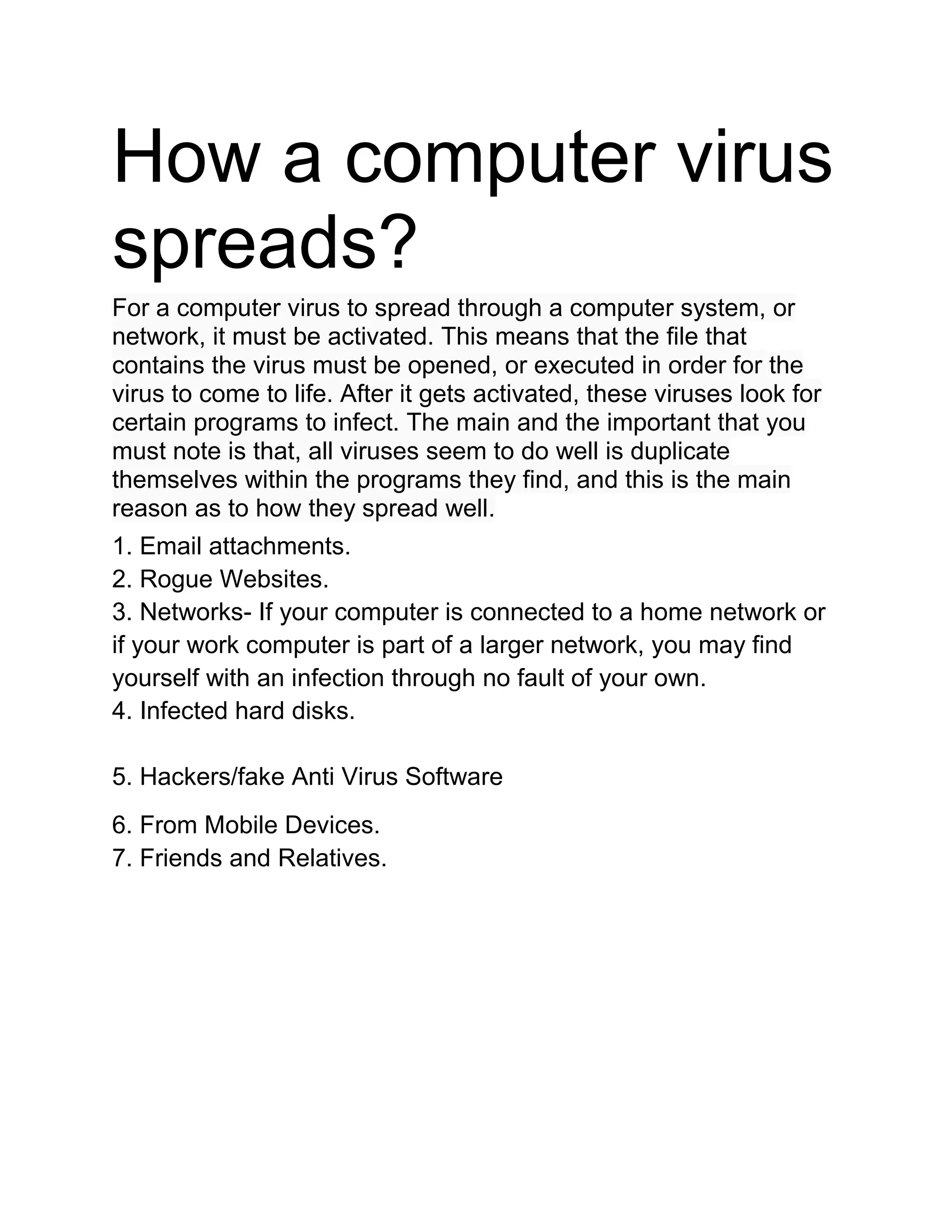 COMPUTERS ( types of viruses) | DOCX - Preventing Malware From Spreading Through Infected Image Files