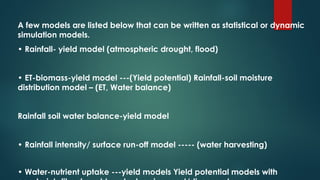 Yield Models com ppt.pptx . | PPTX