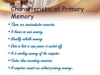 computer memory | PPTX