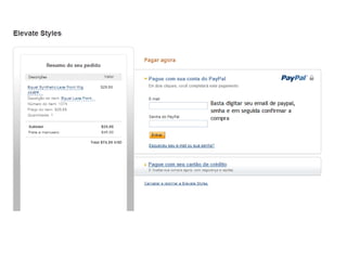 Cadastrando e Comprando no www.elevatestyles.com