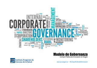 Modelo de GobernanzaCompra Pública de Innovación en Aragón
www.cpi.aragon.es / #CompraPublicaDeInnovacion
 