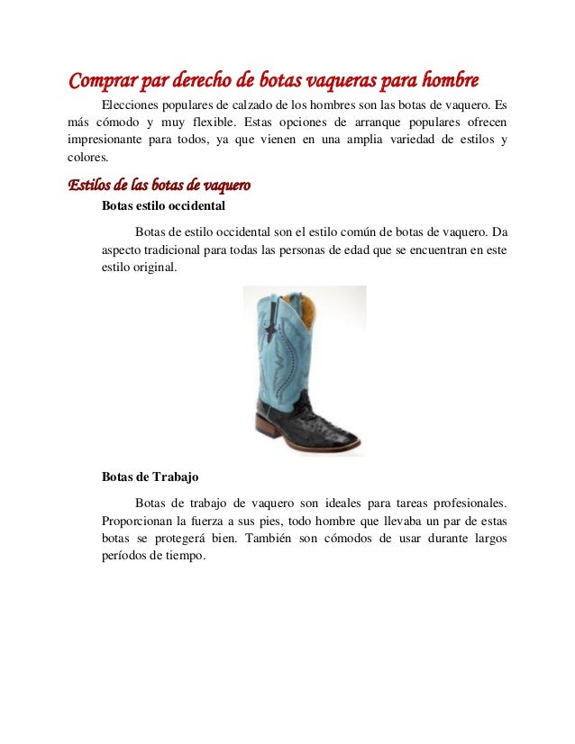 las botas vaqueras