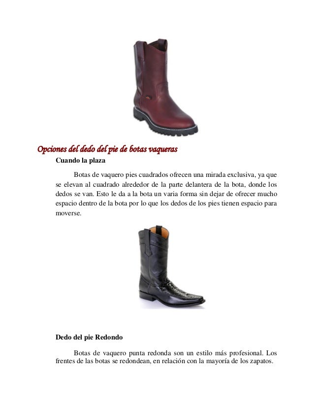 estilo de botas vaqueras para hombre