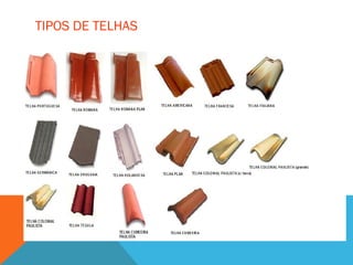 TIPOS DE TELHAS
 