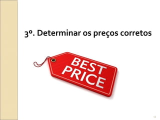 3º. Determinar os preços corretos
53
 