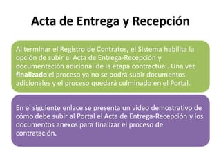 Acta de Entrega y Recepción 