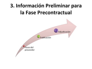 3. Información Preliminar para la Fase Precontractual 