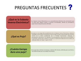 PREGUNTAS FRECUENTES 