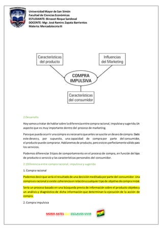 Compra Racional Compras racional o impulso | DOCX