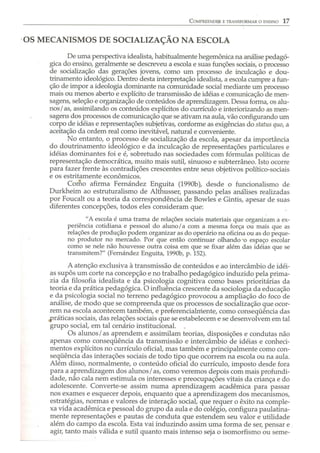 Compreender e transformar o ensino