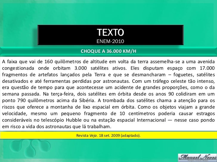 Enem 2010 O Chat E Sua Linguagem Virtual