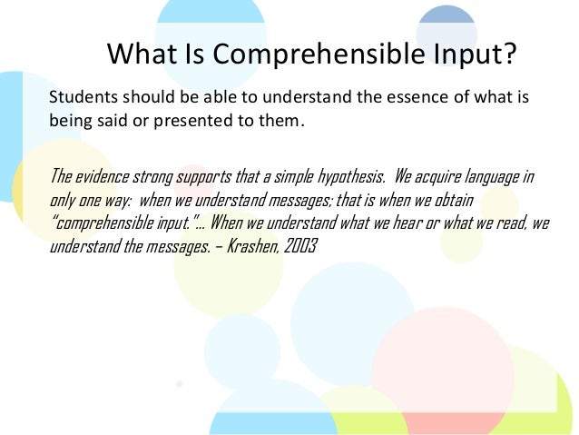 Maximizing Comprehensible Input and Output to Improve Student Achieve…