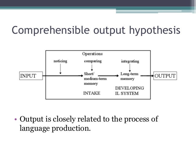 comprehensible output hypothesis pdf