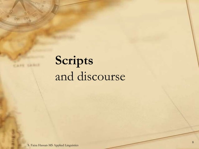 English Language Teaching: Schema and Script Theory (Reading & writing ...