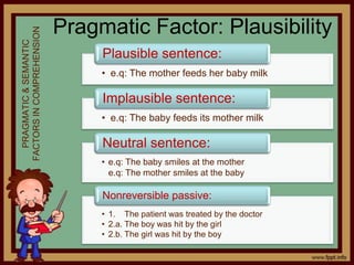 Sentences Using Plausible Comprehension and memory | PPTX