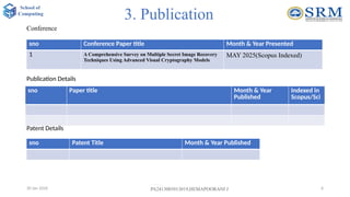 SRM Viva ppt format for internal and external | PPTX