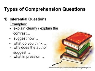 Comprehension q types | PPT