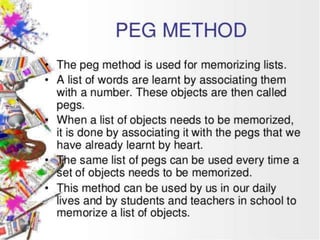 Peg Method
 