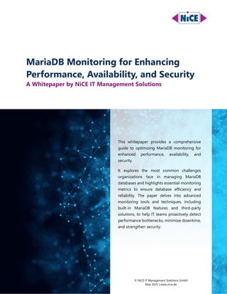 MariaDB Monitoring for Enhancing Performance, Availability, and ...