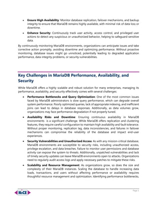 MariaDB Monitoring for Enhancing Performance, Availability, and ...