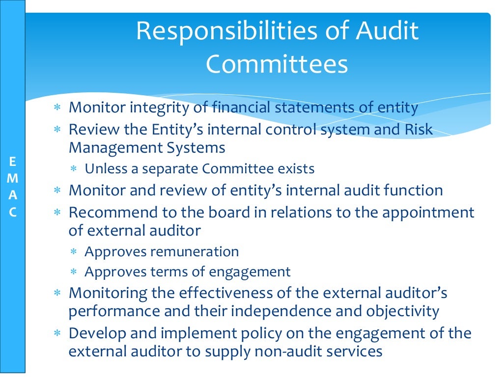 Comprehensive audit committee training emac