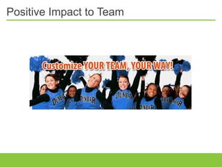 Positive Impact to Team
 
