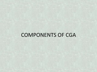COMPONENTS OF CGA
 