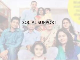 SOCIAL SUPPORT
 