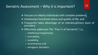 Comprehensive geriatric assessment | PPTX