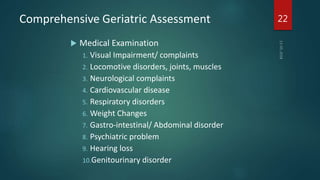 Comprehensive geriatric assessment | PPTX