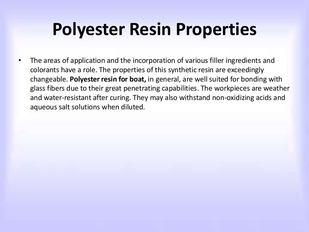 What is Polyester Resin, and how does it work?