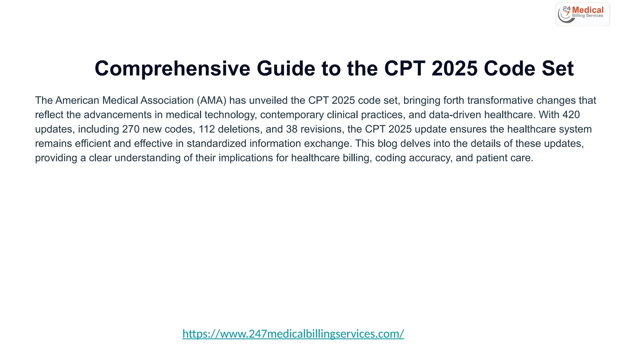Comprehensive Guide To The Cpt 2025 Code Set Pptx Comprehensive Guide To The Cpt 2025 Code Set Pptx