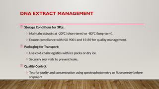 Comprehensive Management of DBS, Vector Samples, and DNA Extracts.pptx