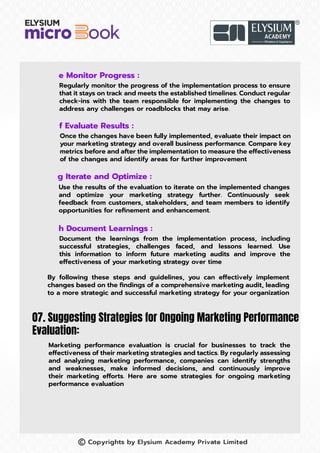 Comprehensive Marketing Audit Worksheets to Assess and Improve Your ...