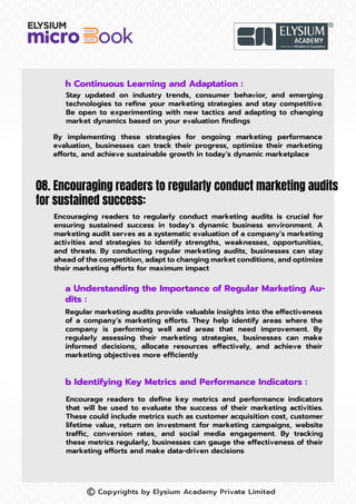 Comprehensive Marketing Audit Worksheets to Assess and Improve Your ...