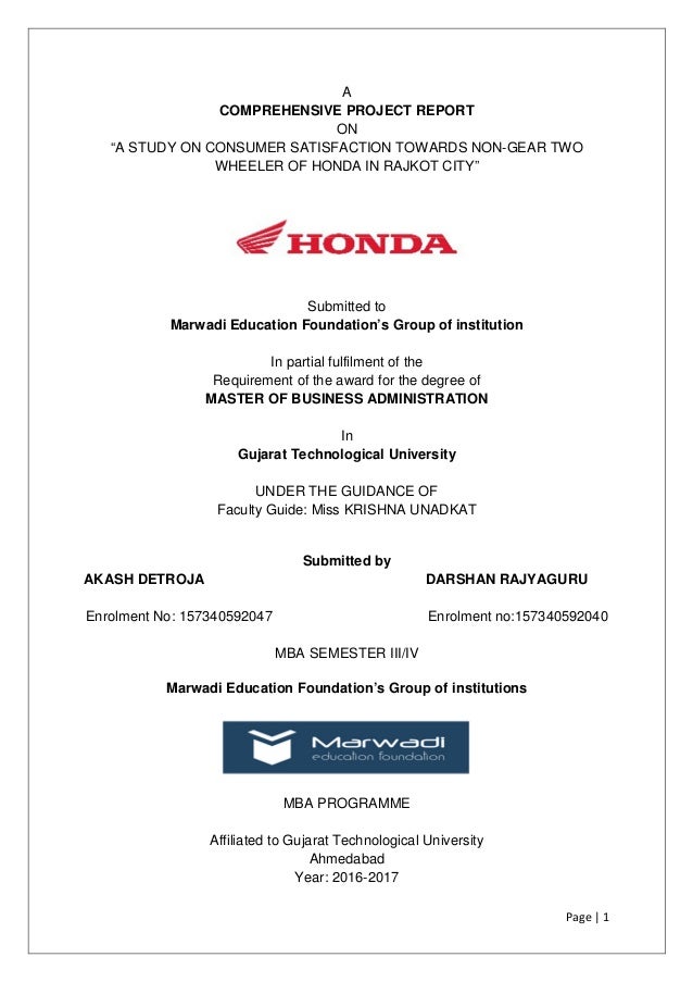 Honda Organizational Chart