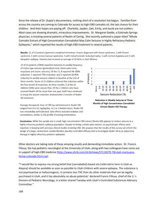 184
A patientnamedJohnusedaRiverRock preparationknownas“PrivaPills”,whichcontainCBD, THC,and
cannabinol (CBN),tocombata wide varietyof diagnoses,including autism, andchronicshoulder,neck,
and back pain (http://www.youtube.com/watch?v=Dzel_WcItU4).From11 to 19, John wasdrugged
heavilyforhismental condition,atone pointbeingonseven medications. At19, he got off all the
medications,butenduredneuropathyandnerve damage inhisfeetasa resultof the drugs. His stomach
lininghadalsodeterioratedheavily,affectinghisappetite. Hissocialityalsodeclined. One of hisfriends
introducedhimtocannabis,andusingitsubstantiallyimprovedall hissymptoms. He thenadvancedto
learningaboutcannabidiol,andbeganingestinghighquantitiesof CBDsourcedfromRiverRock. With it,
he was able to avoidusinganypost-operative narcoticsorotherdrugsaftera spinal surgery,whichis
impressivebecause of the usual severityof suchpost-operative pain. The videodoesnotexplore the
effectsonautismextensively,butitisclearJohnisdoingbetteroverall.
The nextpatientdiscussed, Josh,hasBehcet’sdisease,aconditionwhichhe describesasa combination
of multiplesclerosisandlupus (http://www.youtube.com/watch?v=2fNRcEPfxLI).Joshalsohasan
 