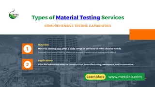 Comprehensive Services of Material Testing Labs in UAE.pptx